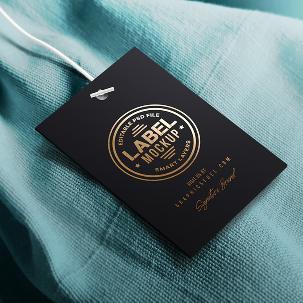 Clothing Tag Label Mockup