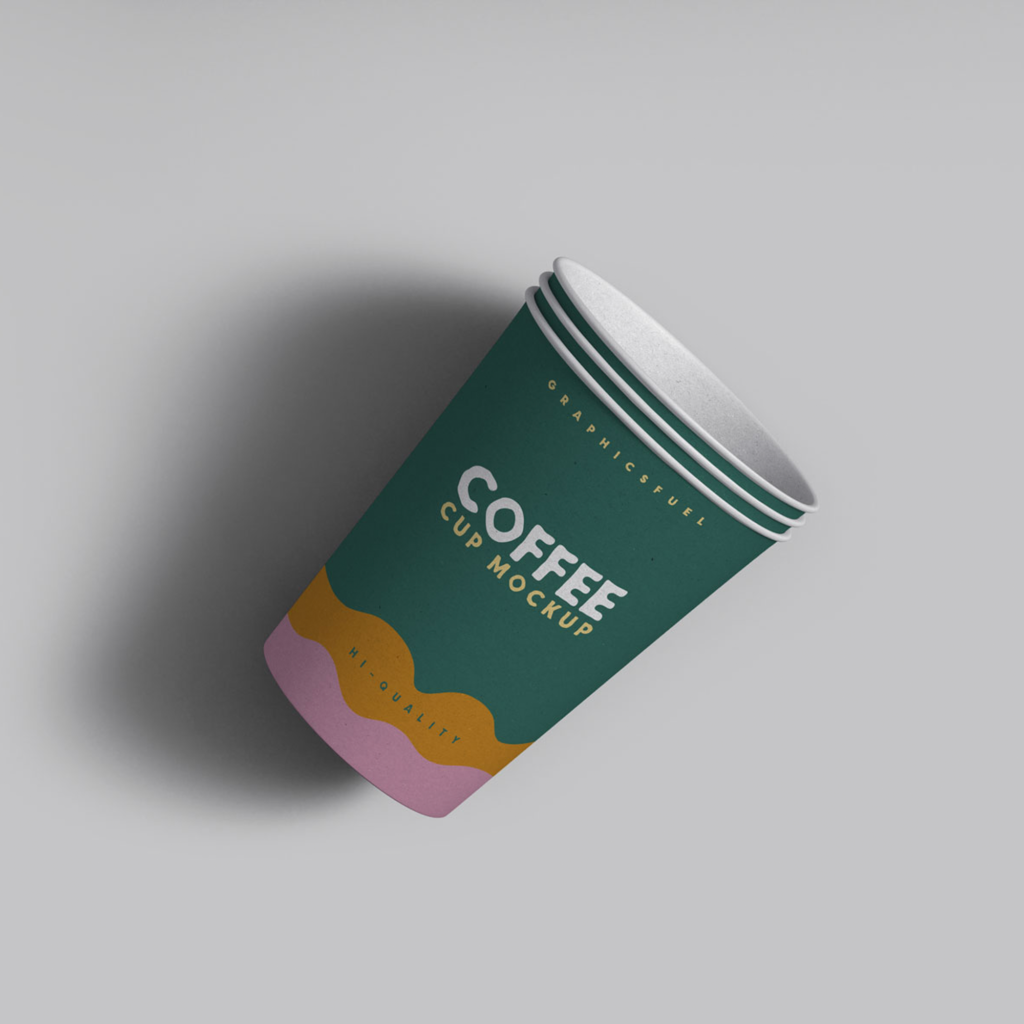 Paper Disposable Coffee Cup Mockup