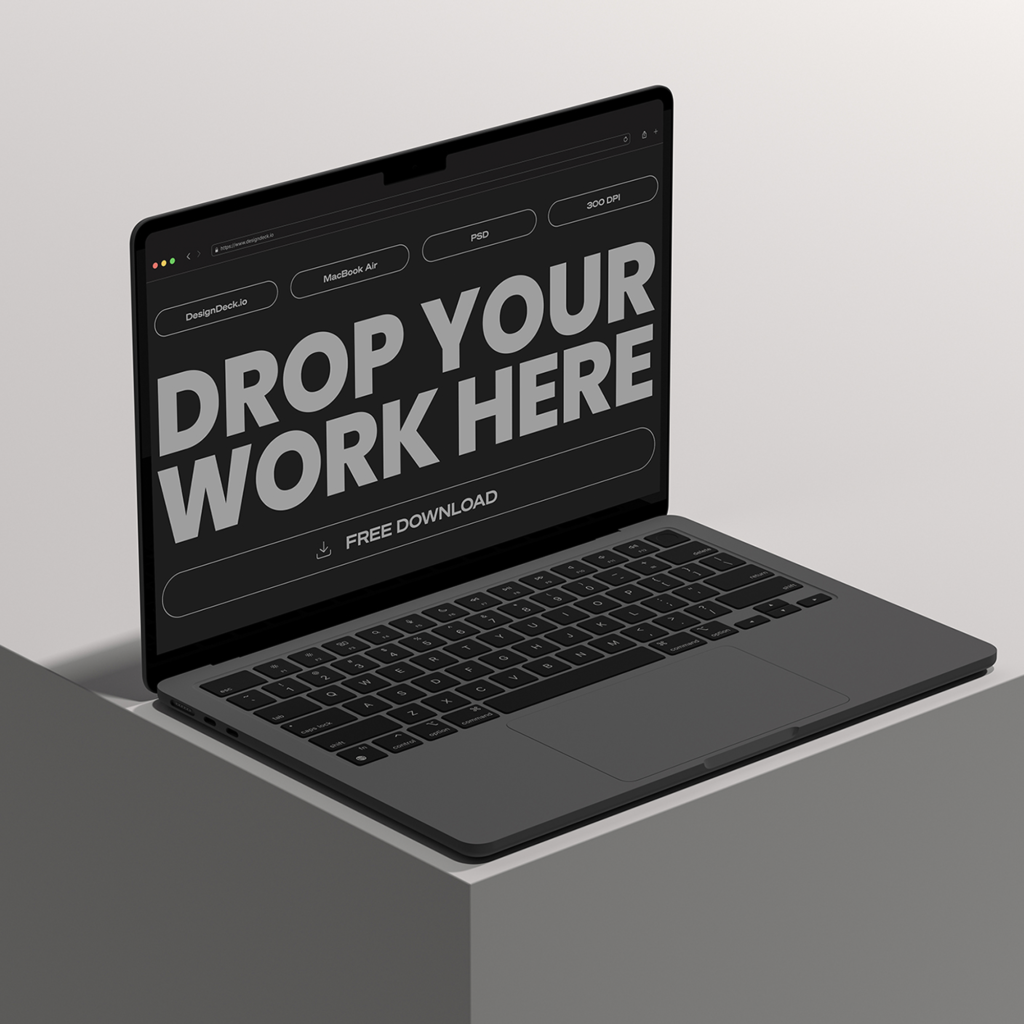 Macbook Air M2 Mockup