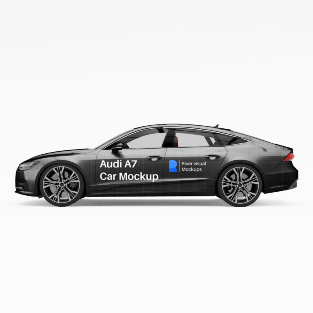 Audi A7 Car Free Mockup